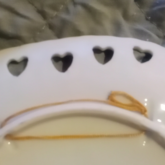 Set of 3 Vintage lattice edge work decorative plates - Picture 4 of 8